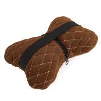 Възглавница за подглавник от алкантара Alfa Cars 27×16 cm кафяв